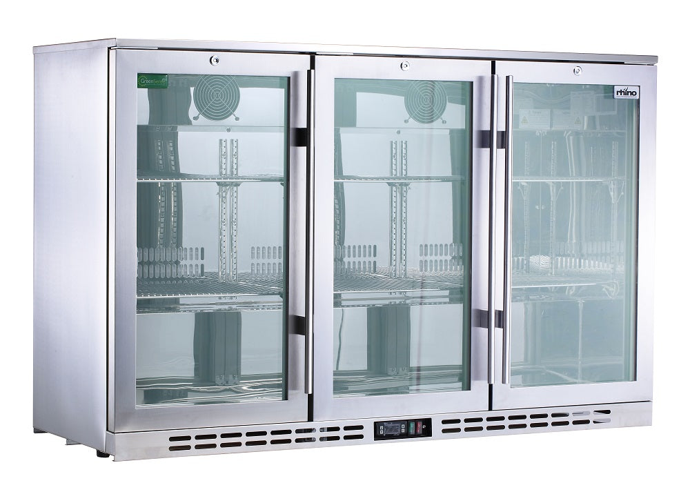 Rhino SG3H-HD bar fridge - glass door detail
