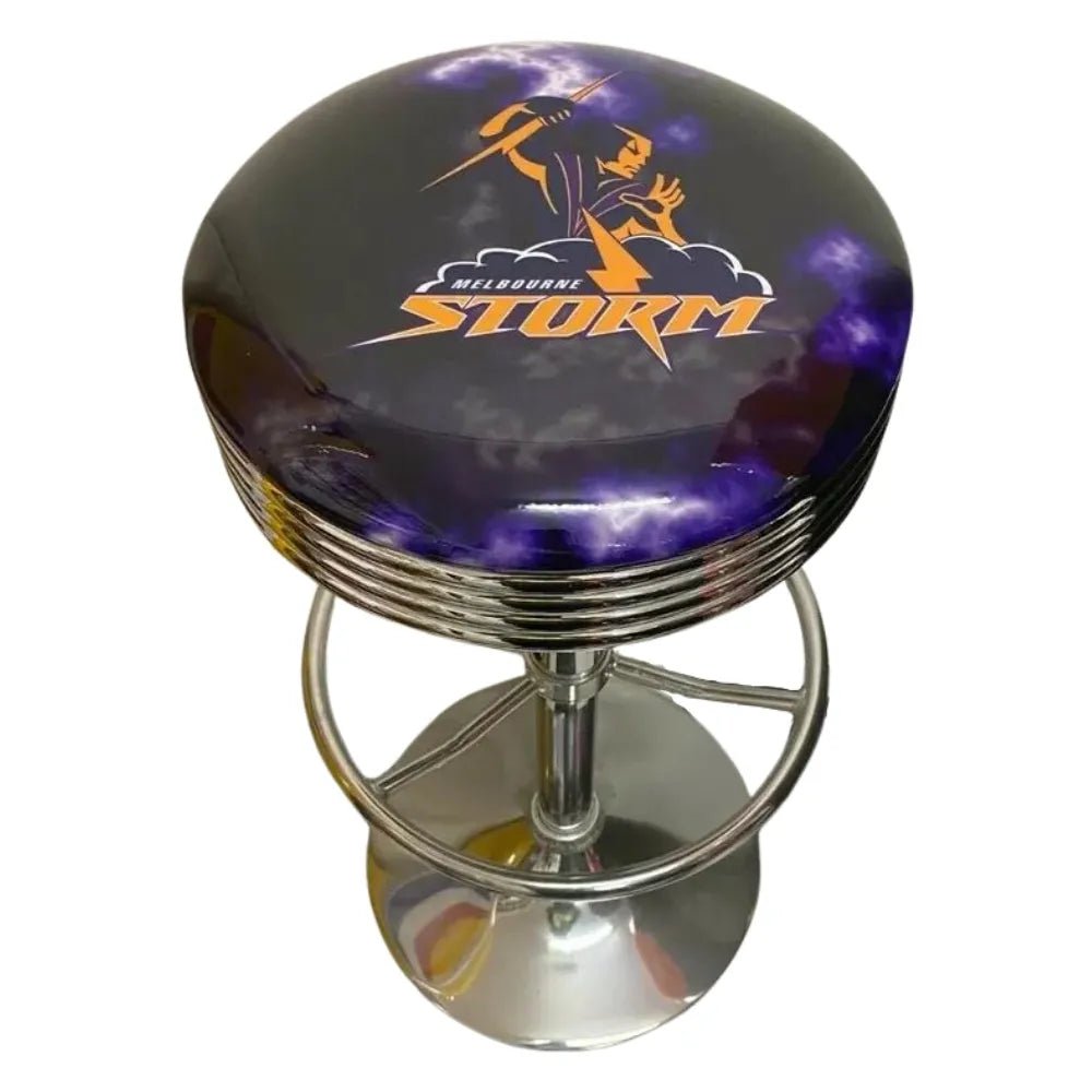 Melbourne Storm NRL Bar Stool - KING CAVE